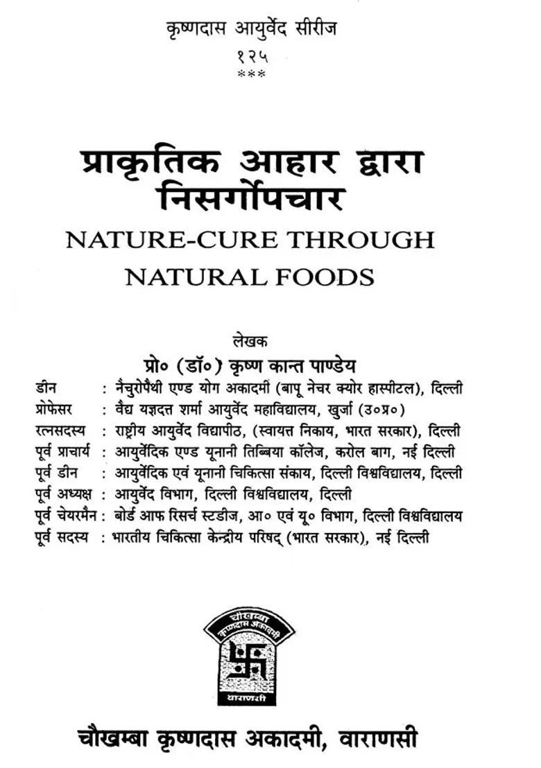 Nature Cure Through Natural Foods - Indya