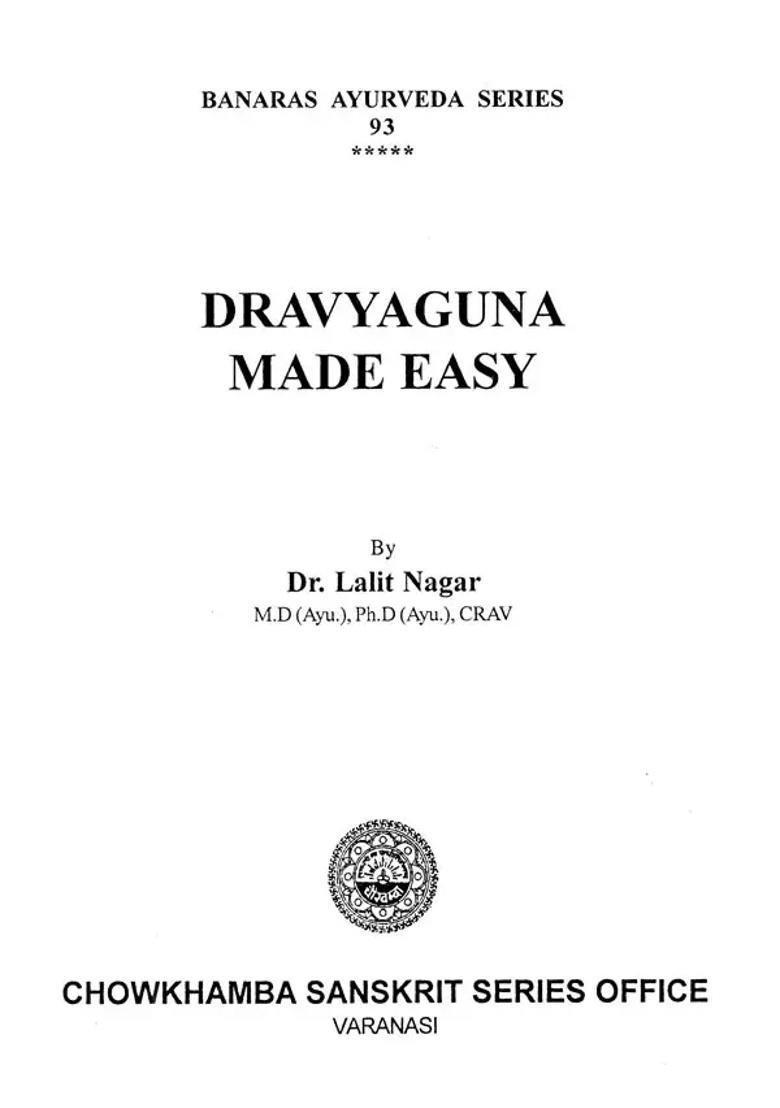 Dravyaguna Made Easy - Indya