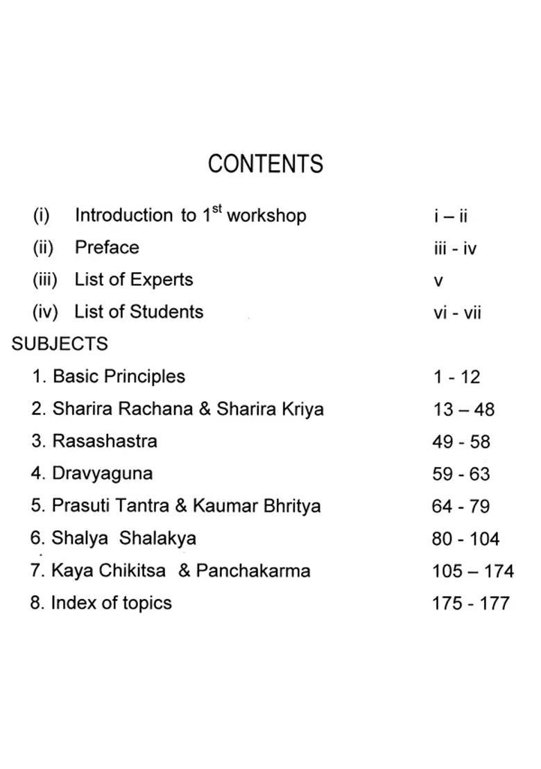 Interactive Workshop Between PG Students and Teachers of Ayurveda - Indya
