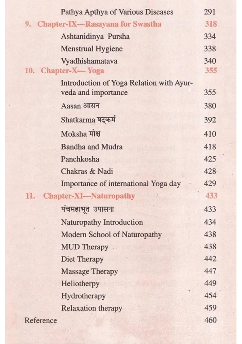 Swasthavrittam According to NCISM Syllabus in Part-1 (Principle of Yoga and Naturopathy) - Indya