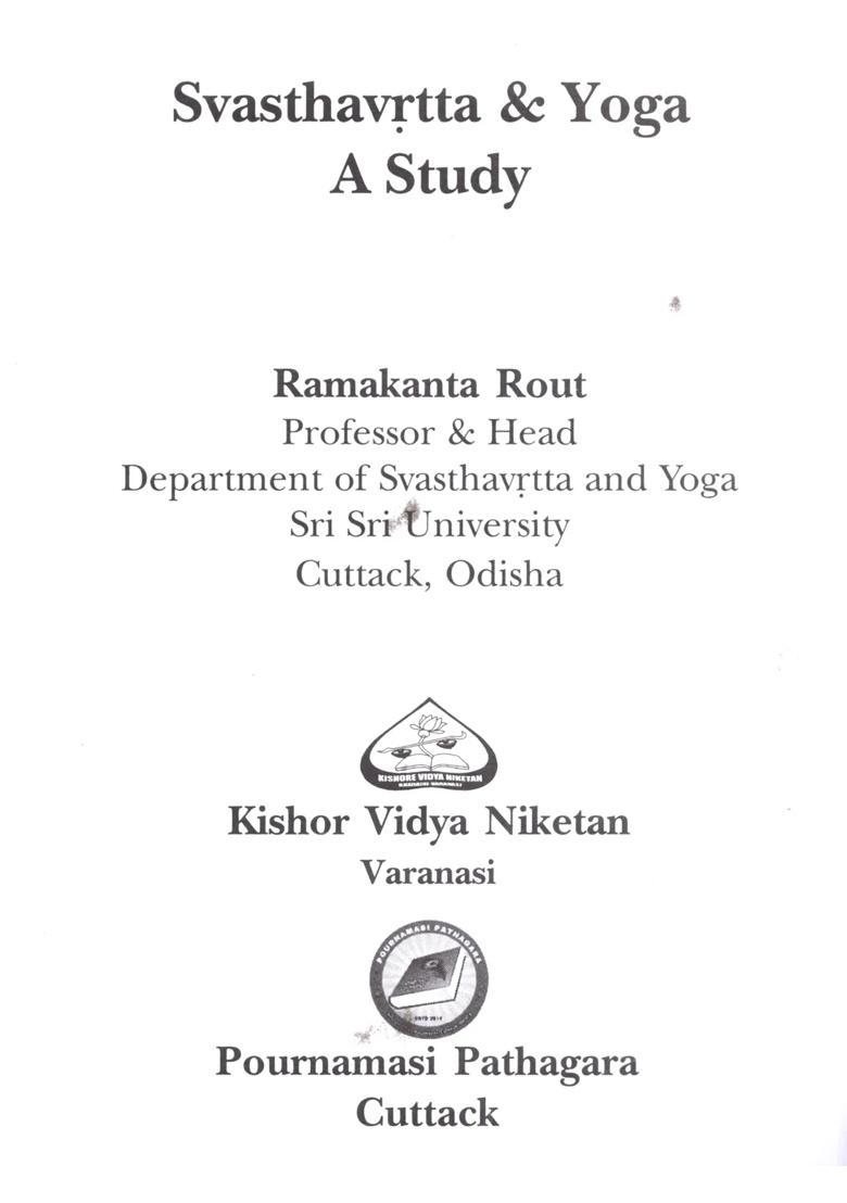 Svasthavritta Yoga A Study - Indya