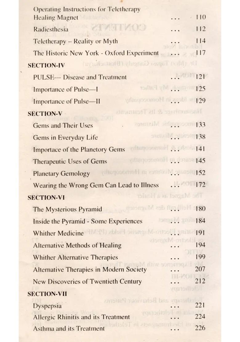 Collected Works of Dr A K Bhattacharya- On Homoeopathy-Magnet-Gem-Pyramid and Teletherapy Etc- Vol-1 (An Old Rare Book) - Indya