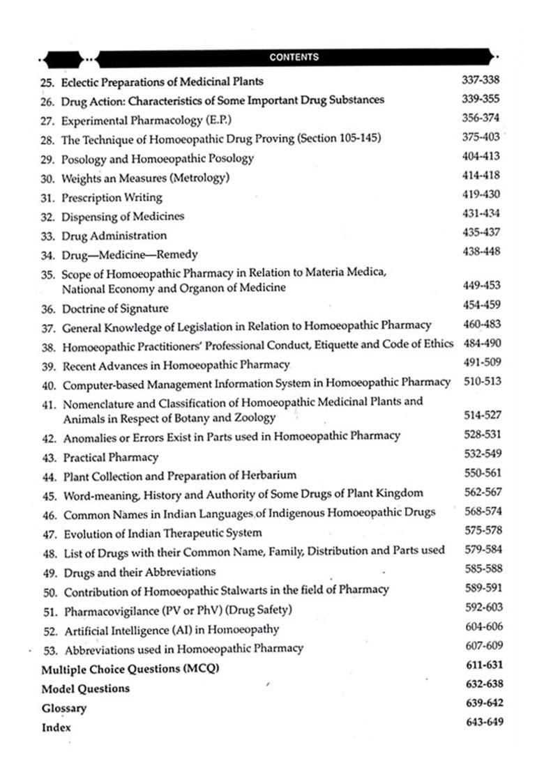 A Textbook of Homoeopathic Pharmacy For Students Homoeopathy, Pharmacists, Practising Homoeopaths and All Interested in Homoeopathy - Indya