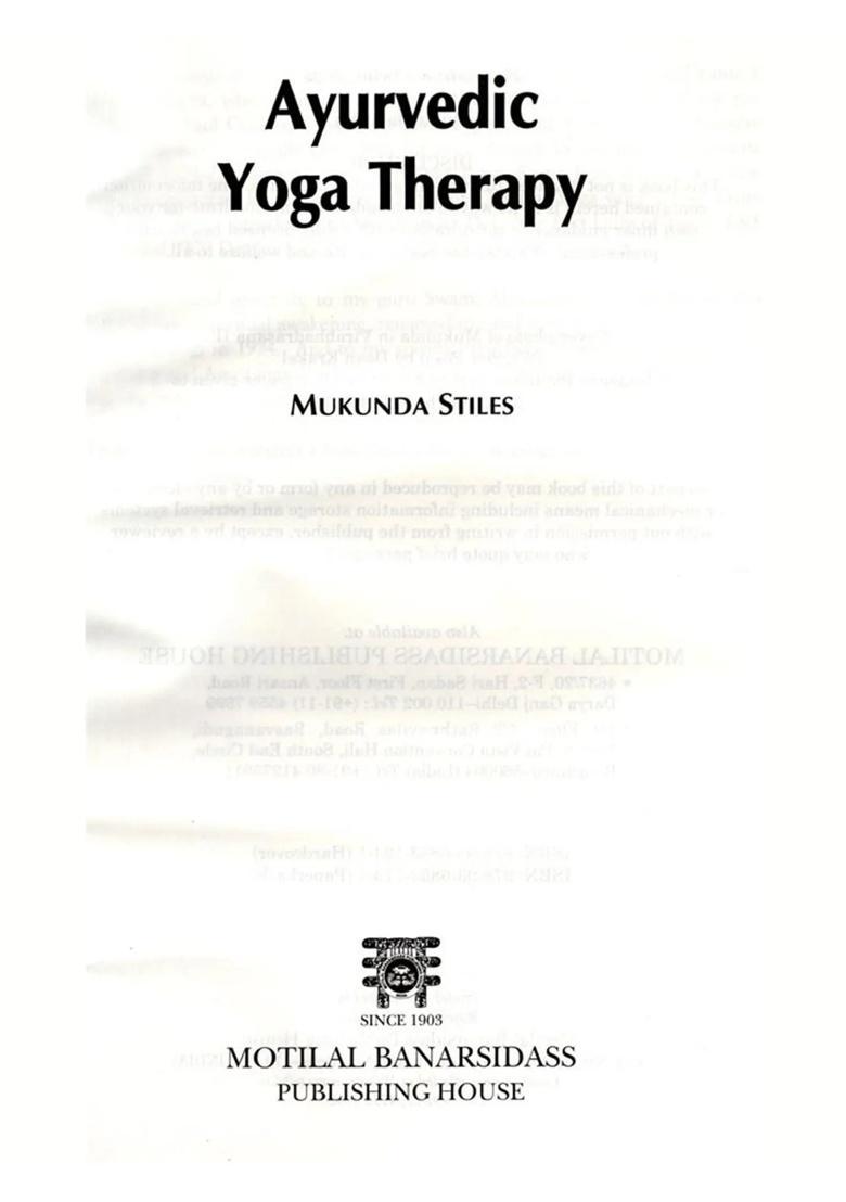 Ayurvedic Yoga Therapy - Indya