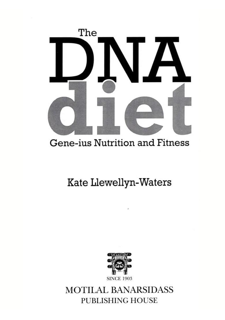 The Dna Diet Gene-ius Nutrition and Fitness - Indya