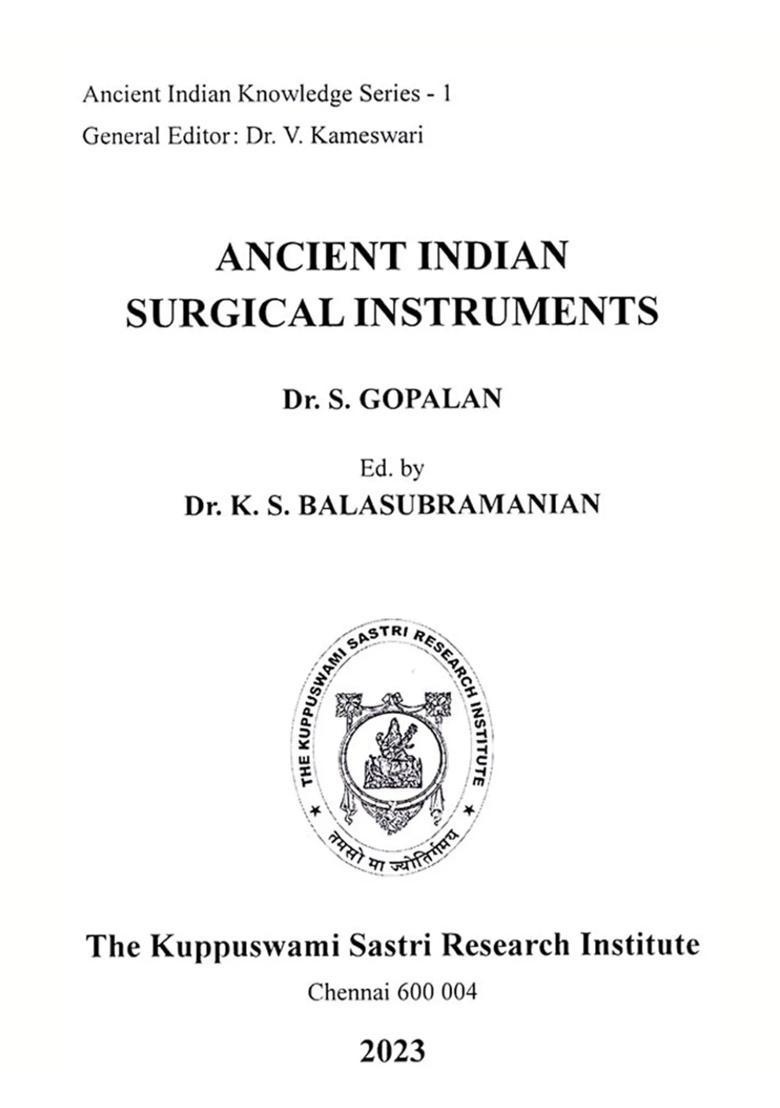 Ancient Indian Surgical Instruments - Indya