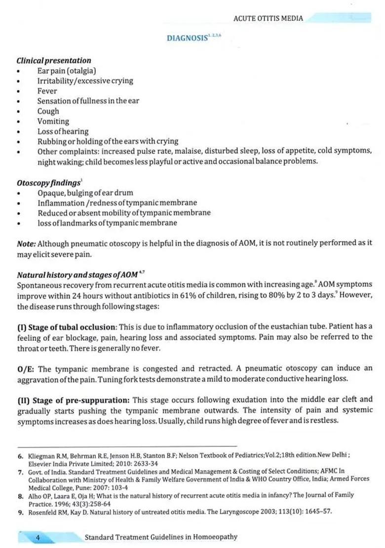 Standard Treatment Guidelines in Homoeopathy - Indya