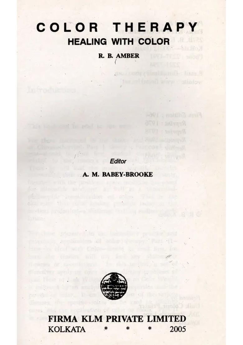 Color Therapy- Healing with - Indya