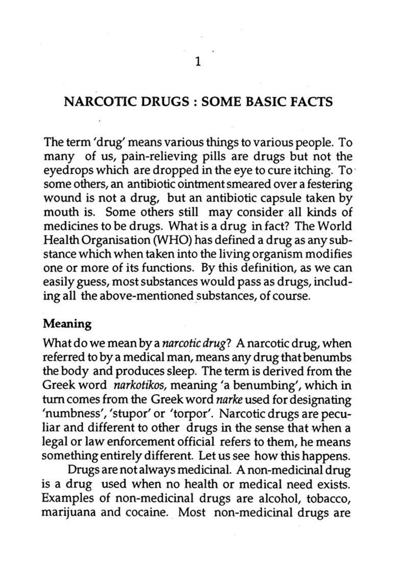 Narcotic Drugs - Indya