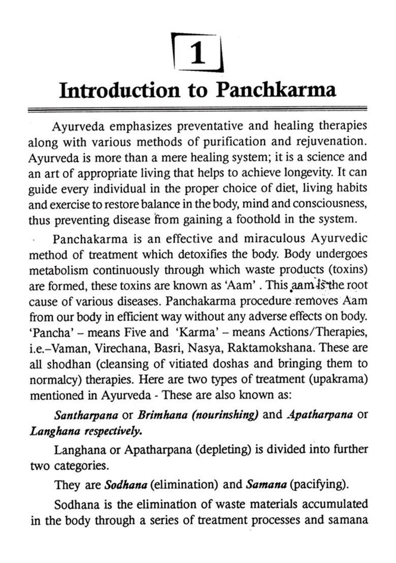 A Text Book of Panchkarma - Indya