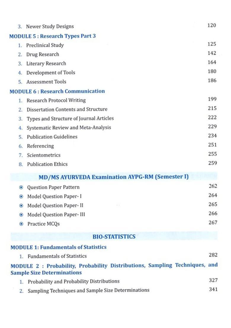 A Comprehensive Textbook of Research Methodology and Biostatistics (As Per Outcome-Based Dynamic Curriculum For MdMs Ayurveda - Prescribed By NCISM) - Indya