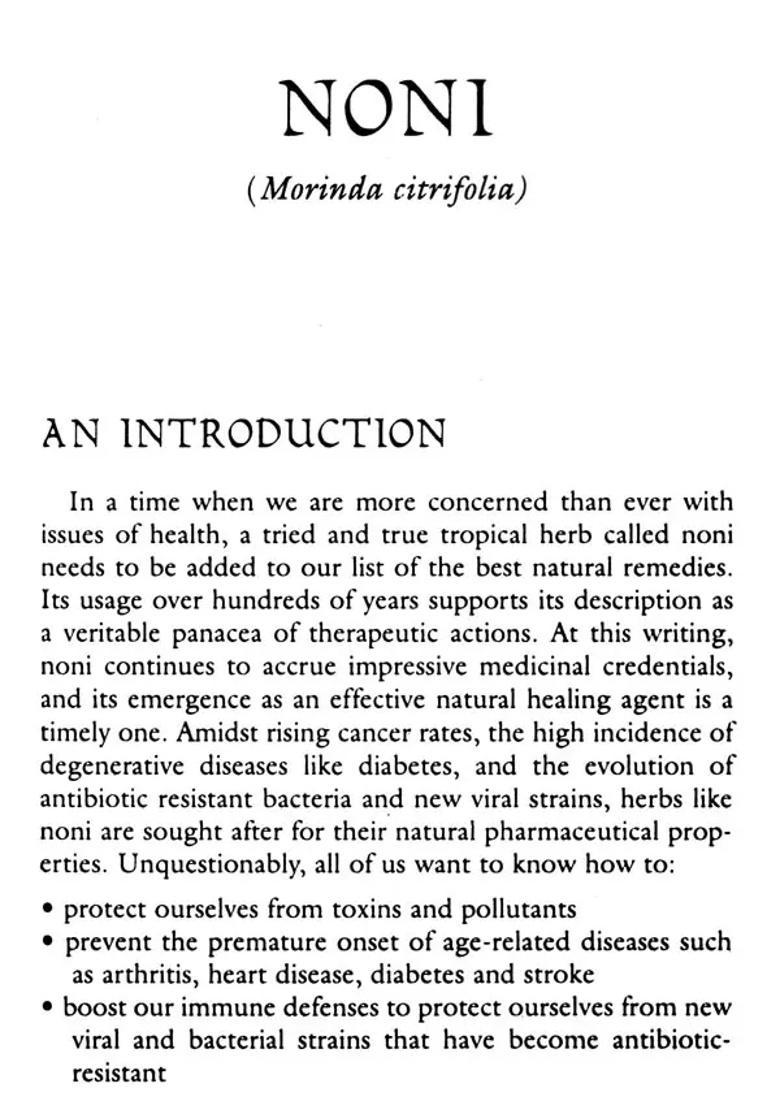 Noni (Morinda Citrifolia) Prize Herb of the South Pacific (An Old and Rare Book) - Indya