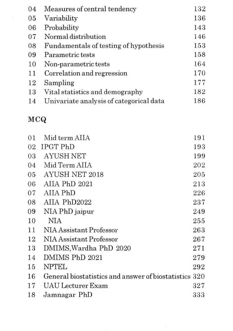 Research Methodology and Medical Statistics (Textbook for Competitive Exams with MCQ) - Indya