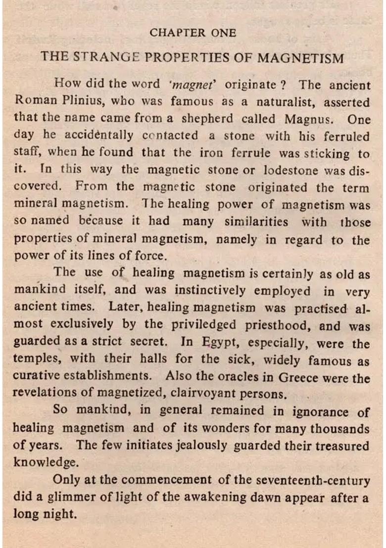 Healing Magnetism- The Power Behind Contact Therapy (An Old and Rare Book) - Indya