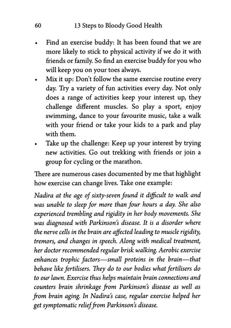 13 Steps to Bloody Good Health - Indya