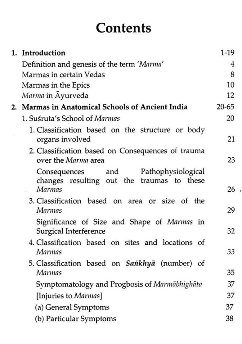 Anatomy of Marma- Marmavyakarana Sarira (Vital Parts or Organs) - Indya