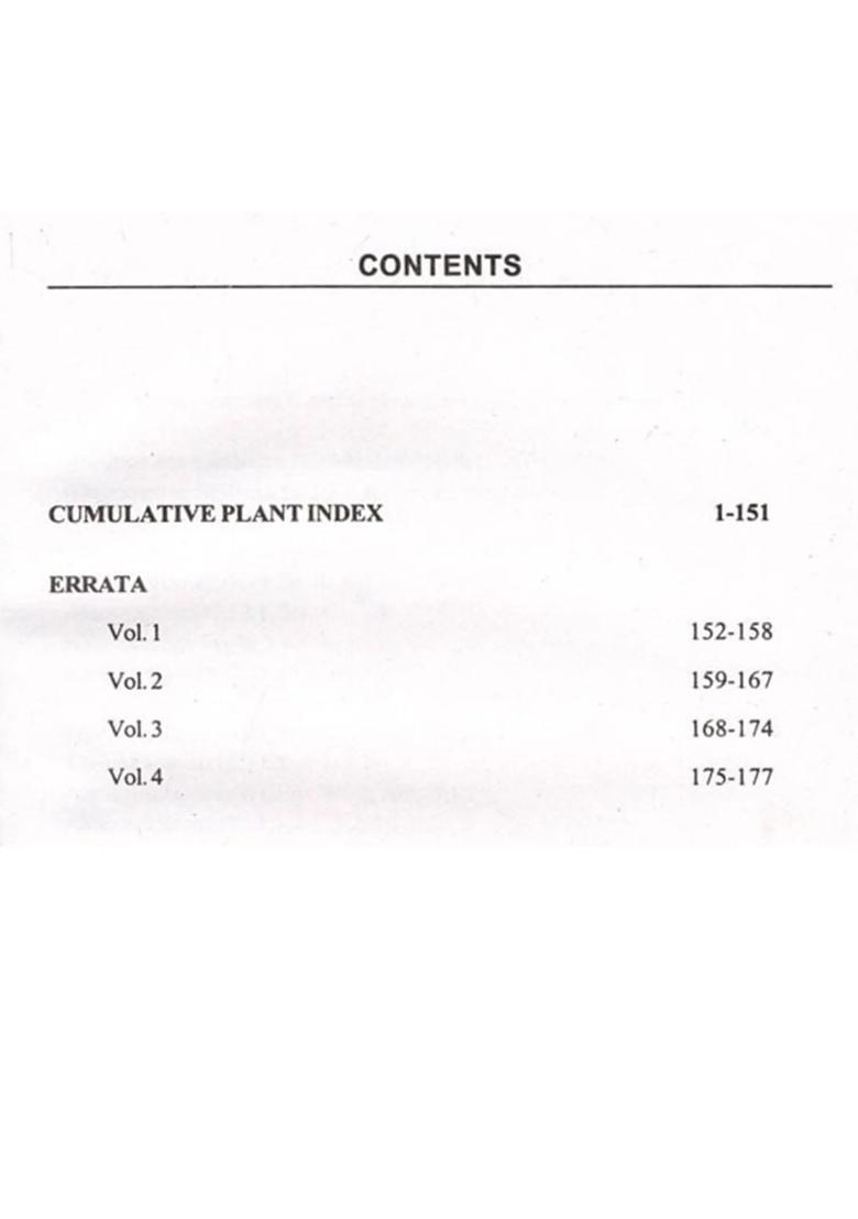 Compendium of Indian Medicinal Plants Cumulative Plant, Index Volumes 1-5, Errata Volums 1-4 (Volume 6 An Old and Rare Book) - Indya