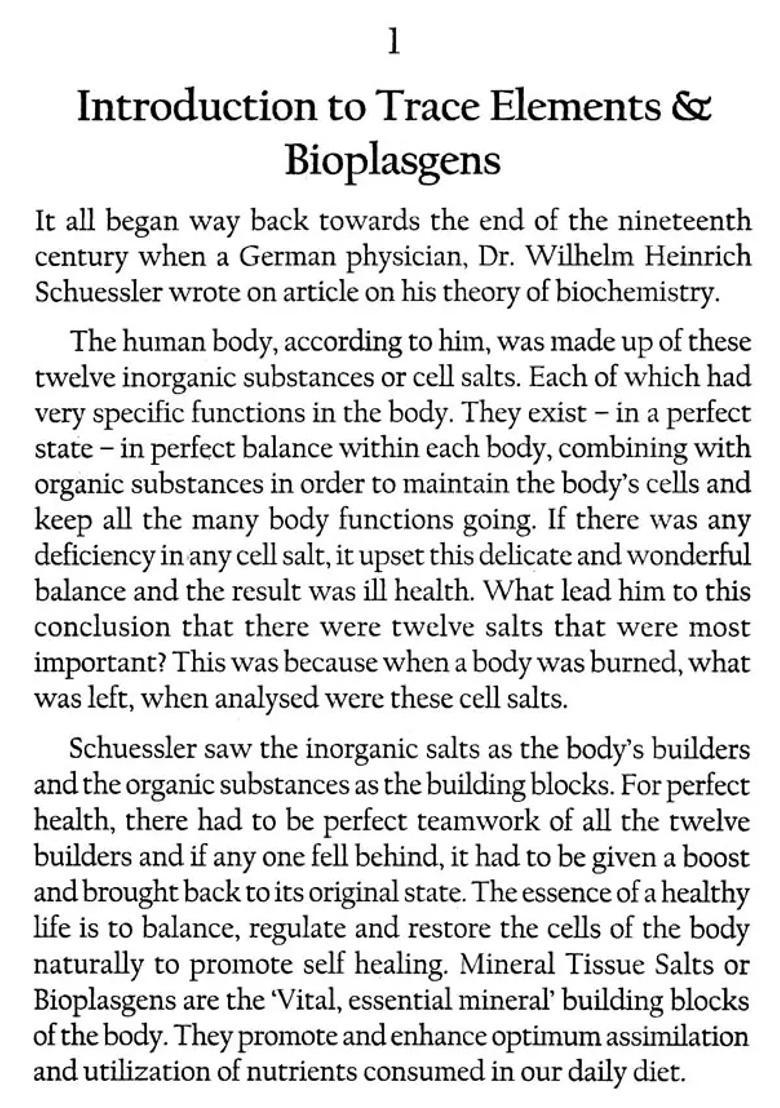 Essentials of Trace Elements Biochemic Medicine (Alternative Therapy Sequel 11) - Indya