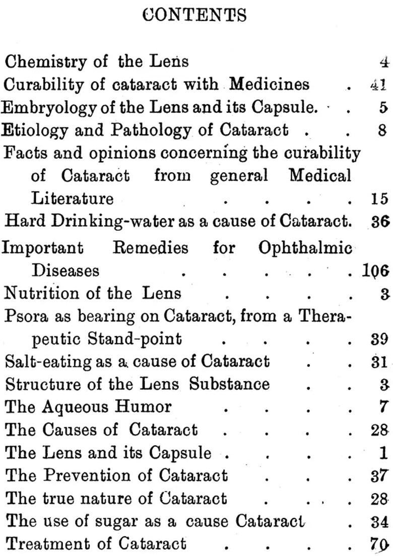 Curability of Cataract with Medicines (Its Nature, Causes, Prevention Treatment) - Indya