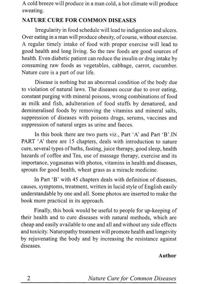 Nature Cure for Common Diseases - Indya