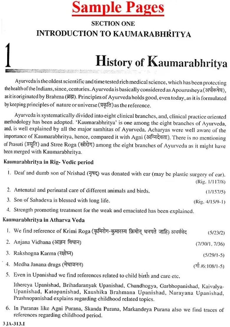 Text Book of Kaumarabhritya - Indya