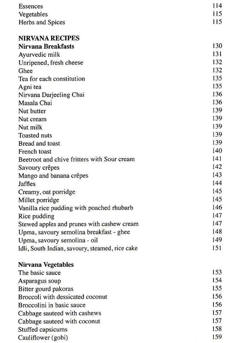 Food for Life (Ayurvedic Recipes) - Indya