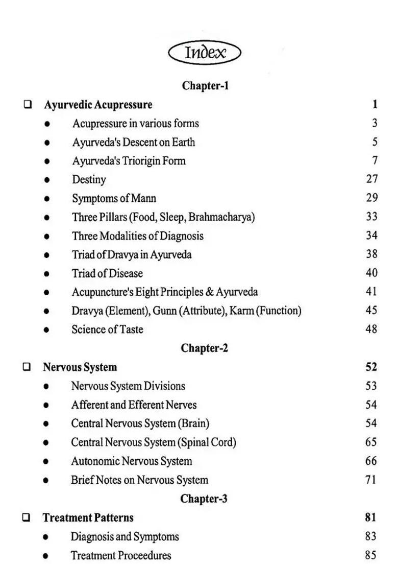 Ayurvedic Acupressure- Based on Brain Spine and Nervous System (Charak-3) - Indya