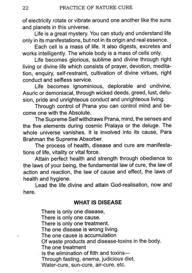 Practice of Nature Cure - Indya