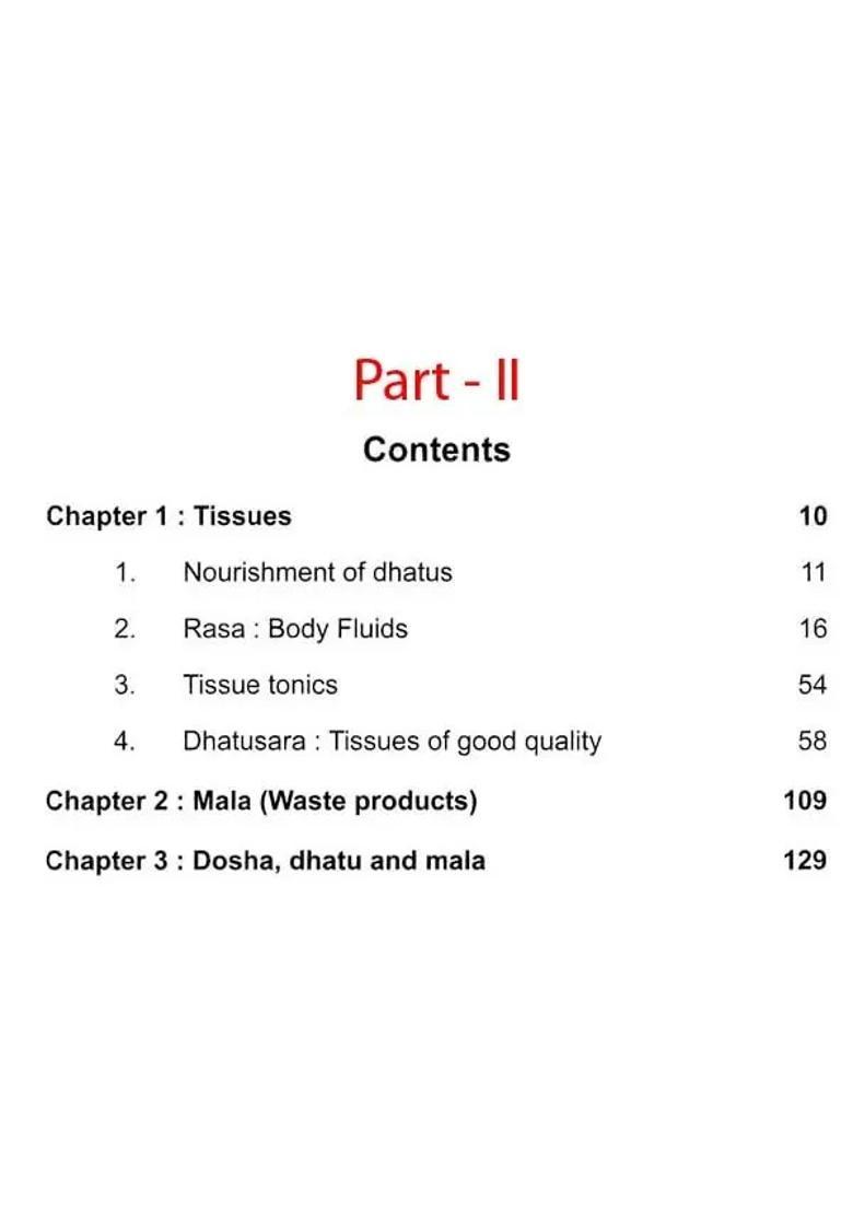 Principle of Ayurveda Related to Vata, Pitta and Kapha Body Tissues (Set 2 Vol) - Indya