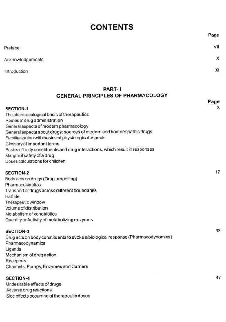 Pharmacological Actions of Homoeopathic Drugs - Indya