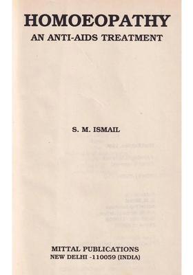Homoeopathy An Anti-Aids Treatment (An Old and Rare Book)