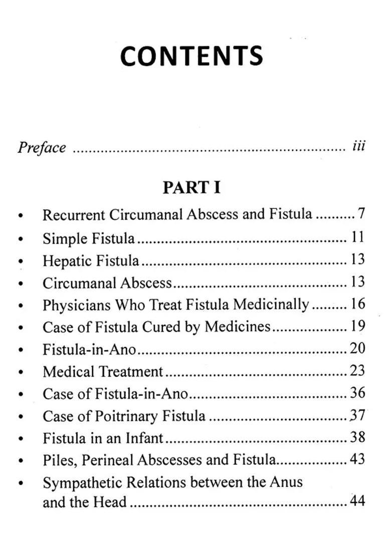 On Fistula and its Radical Cure by Medicines - Indya