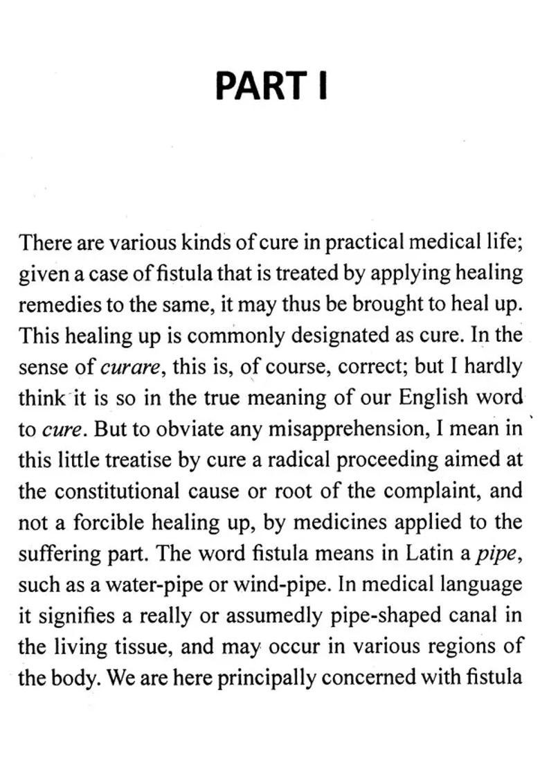 On Fistula and its Radical Cure by Medicines - Indya