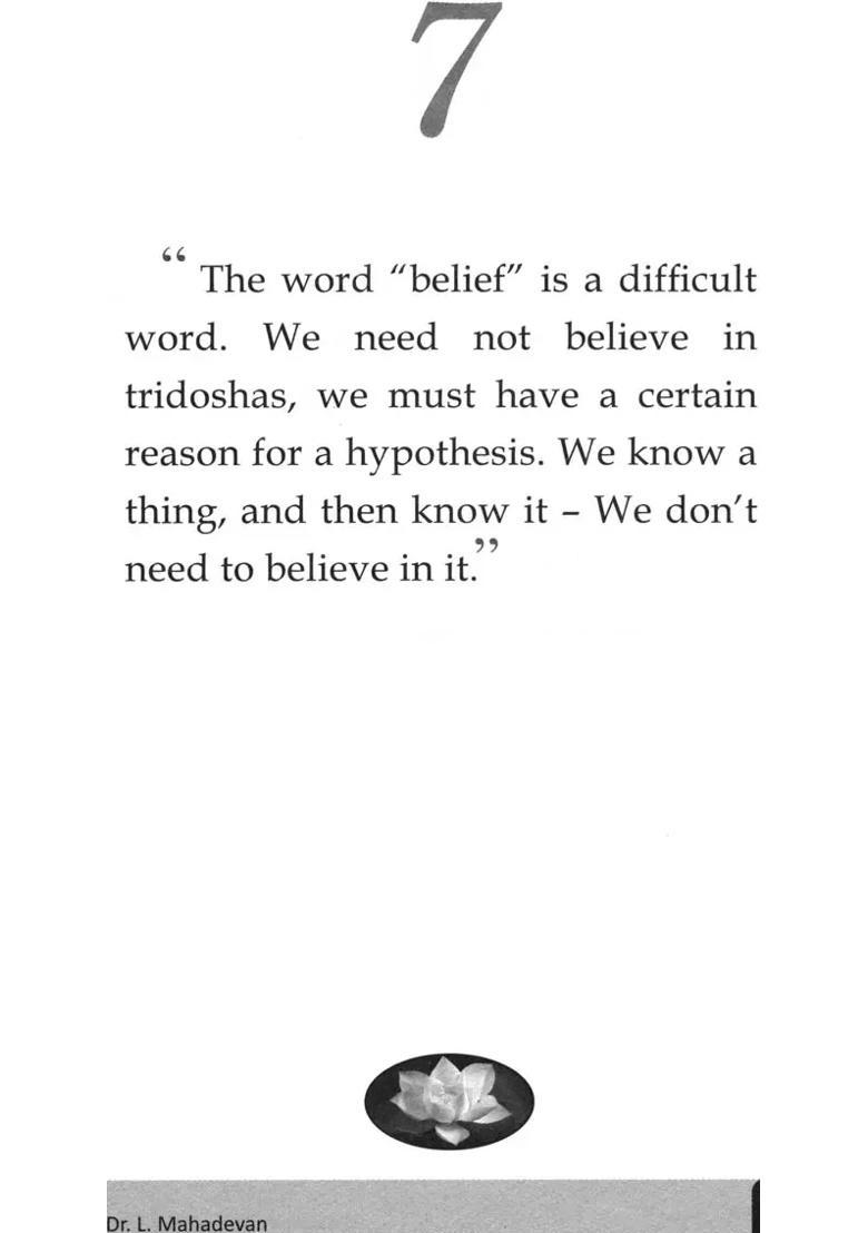 Golden Words on Tridosha - Indya