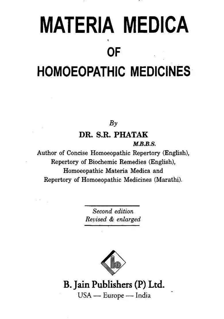 Materia Medica of Homoeopathic Medicines - Indya