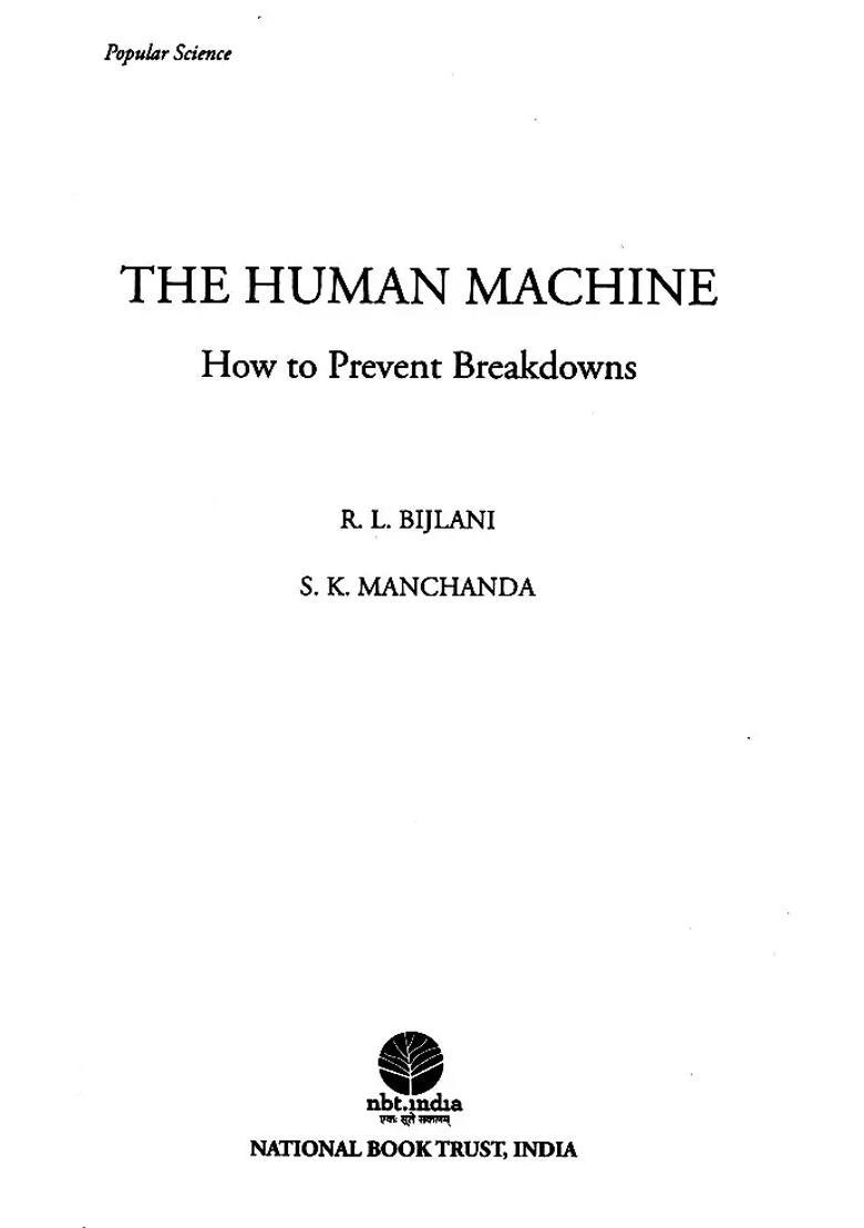 The Human Machine How to Prevent Breakdowns - Indya
