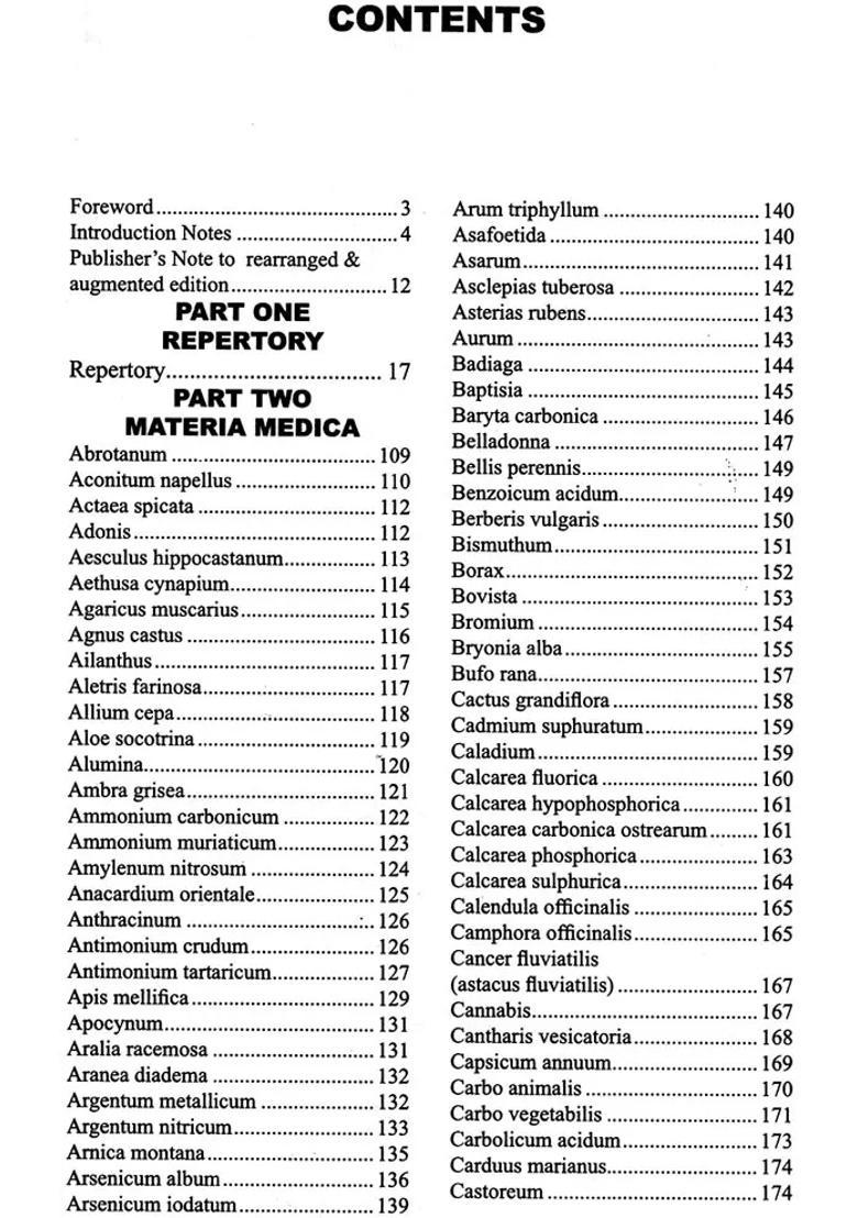 A Synoptic Key of the Materia Medica (A Treatise for Homeopathic Students) - Indya