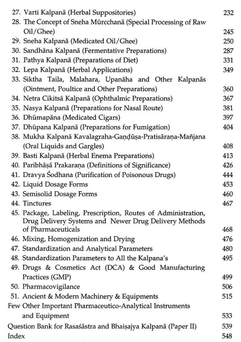 Bhaisajya Kalpana-Vijnana (Pharmaceutical Science) - Indya
