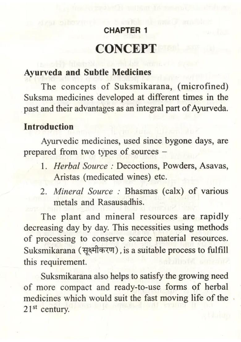 Ayurvedic Subtle (Sookshma) Medicines - Indya