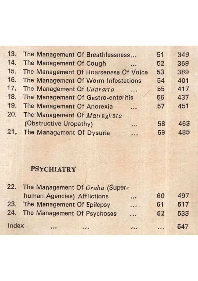Medical And Psychiatric Considerations in Ancient Indian Surgery- Based on the Chapters 39-62 of Uttara Tantra Susruta Samhita Vol- X (An Old Rare Book) - Indya