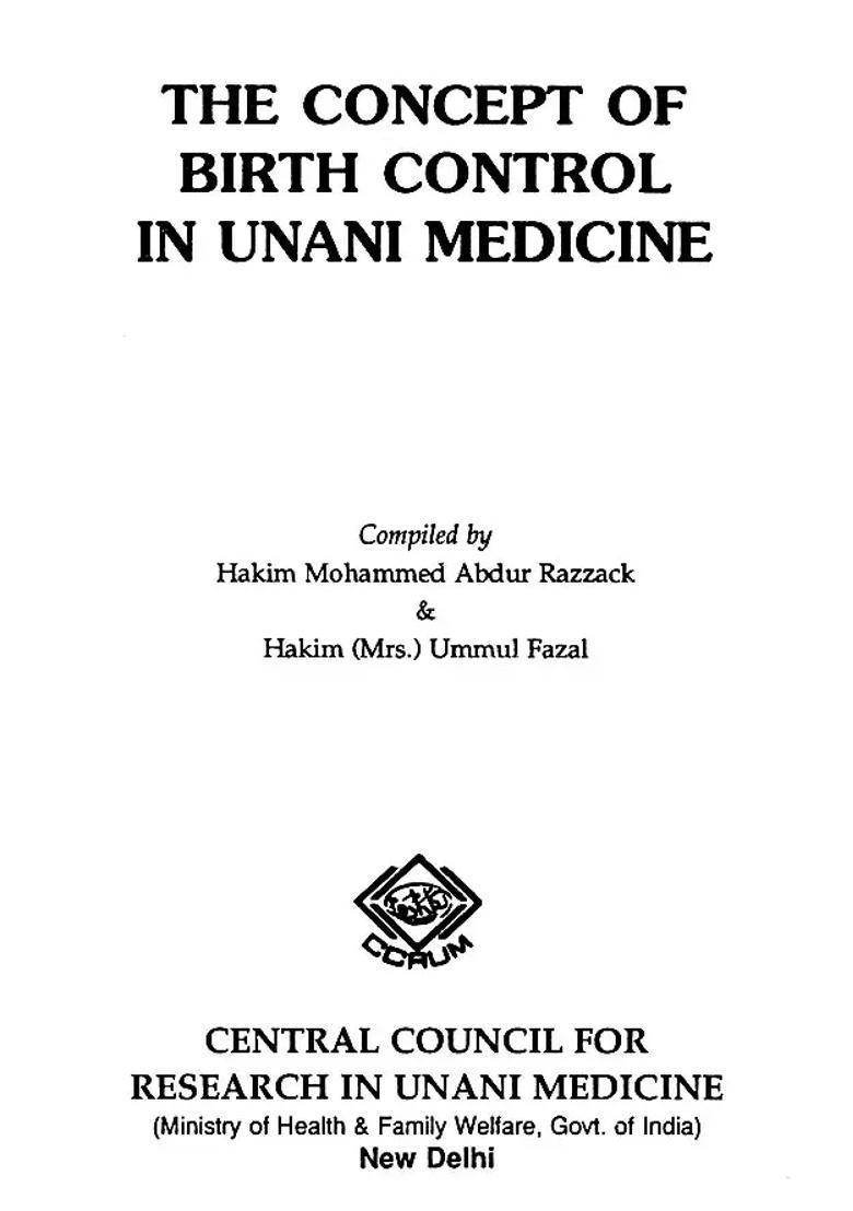 The Concept of Birth Control in Unani Medicine (An Old and Rare Book) - Indya