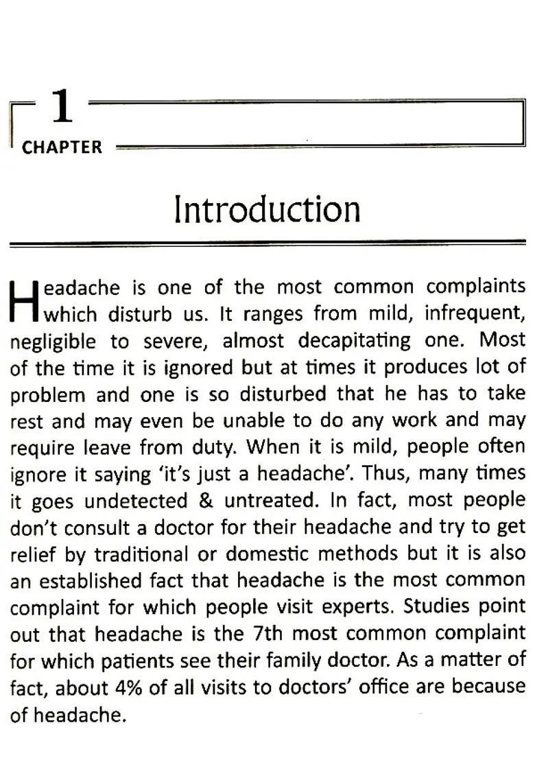 Clinical Approach To Headache - Indya