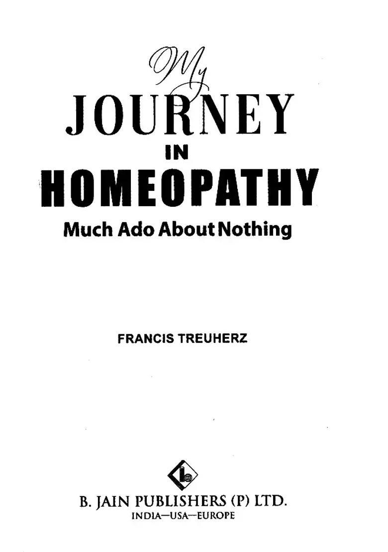 My Journey in Homeopathy Much Ado About Nothing - Indya