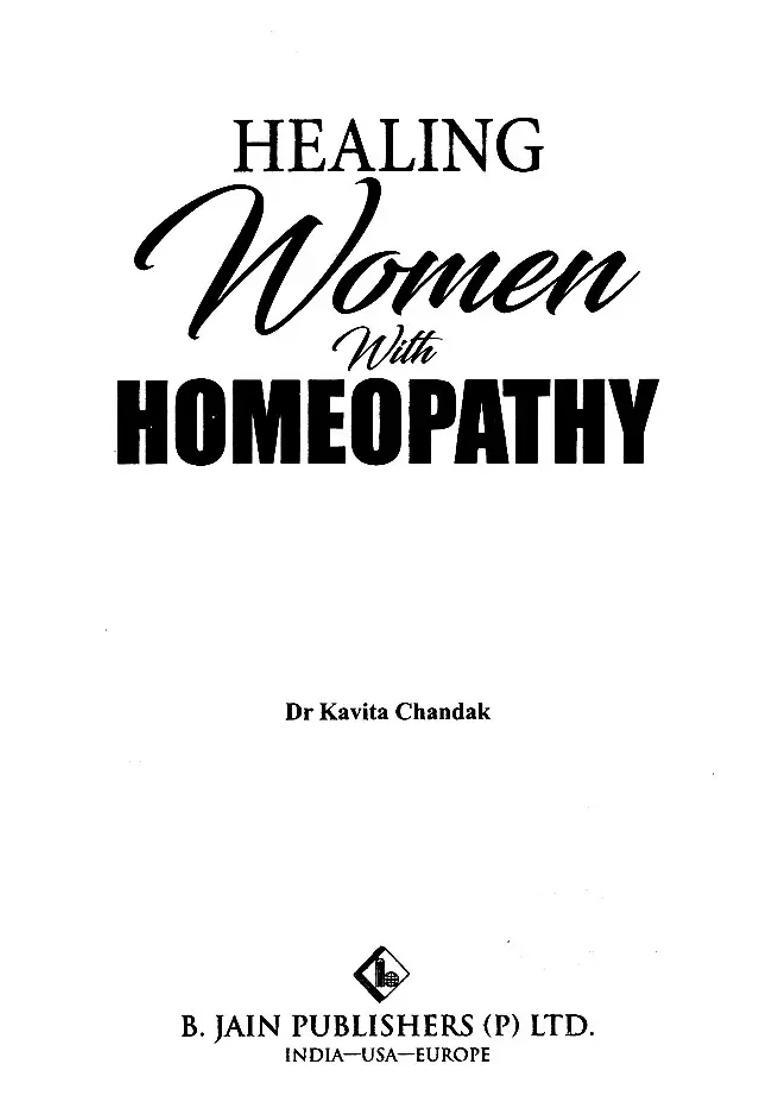Healing Women with Homeopathy - Indya