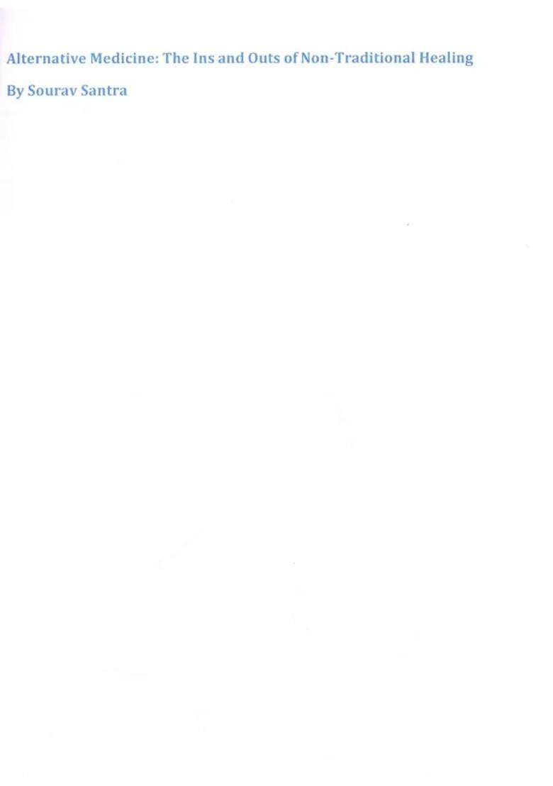 Alternative Medicine - Indya