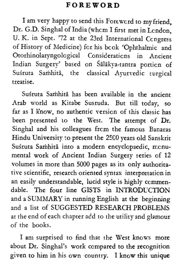 Ophthalmic and Otorhinolaryngological Considerations in Ancient Indian Surgery (Volume - VIII) - Indya