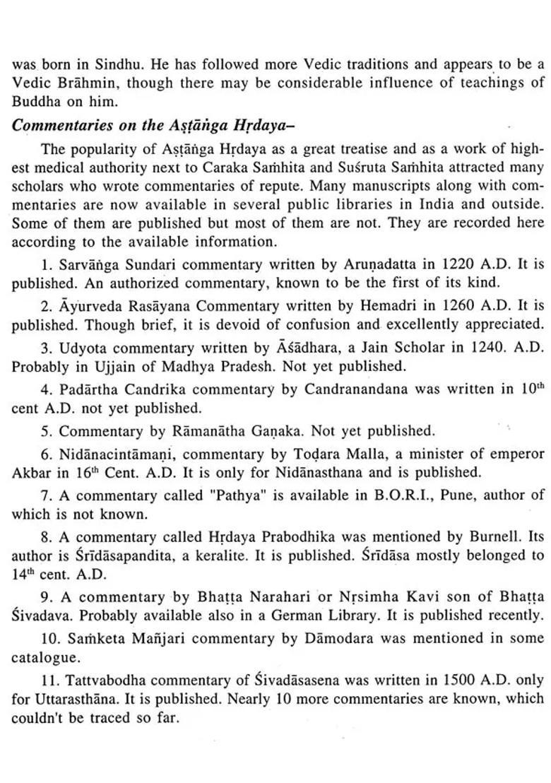 Astanga Hrdayam of Vagbhata (Volume - 1) - Indya