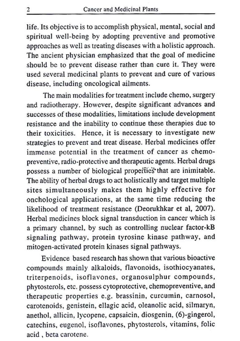 Cancer and Medicinal Plants - Indya