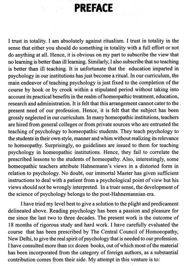 Textbook of Psychology for Homoeopathic Students (Recommended Various Universities Degree and Post-Graduate Courses) - Indya