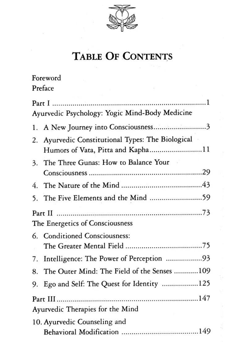 Ayurveda and The Mind (The Healing of Consciousness) - Indya
